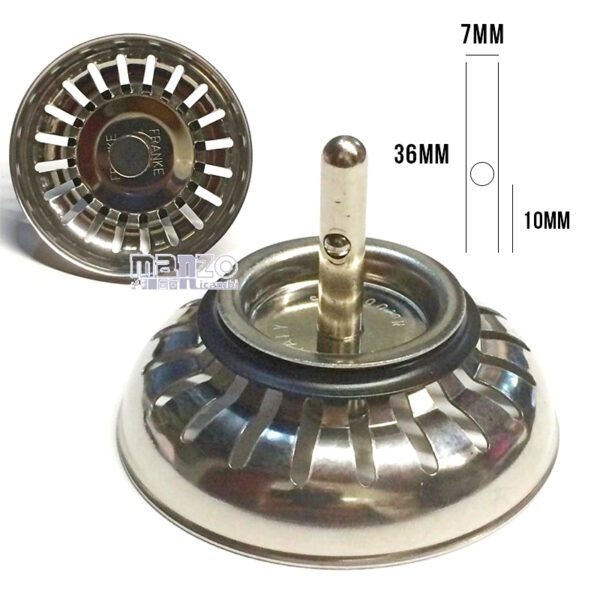 010495.03FK - TAPPO PER LAVELLO INOX BASKET -  Ø 83 ORIGINALE