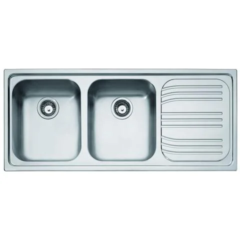 010512.20FK - LAVELLO RADAR 116X50 2 VASCHE .APPOGGIO A DX 3