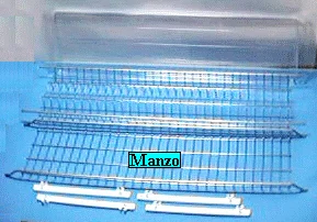 010737.00AV - SCOLAPIATTI INOX CON VASCHETTA CM75