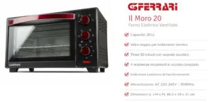 013093.12G3 - FORNETTO ELETTRICO 20LT. VENTILATO 1380W