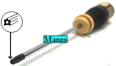 048504.00AV - CACCIAVITE TORX T25-185MM. CON FORO CENTRALE