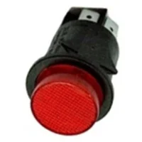 070120.00AV - INTERRUTTORE LUMINOSO 4 CONTATTI  &Oslash; 23MM ROSSO
