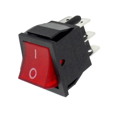 070127.00AV - DEVIATORE LUMINOSO 16X21MM ROSS0