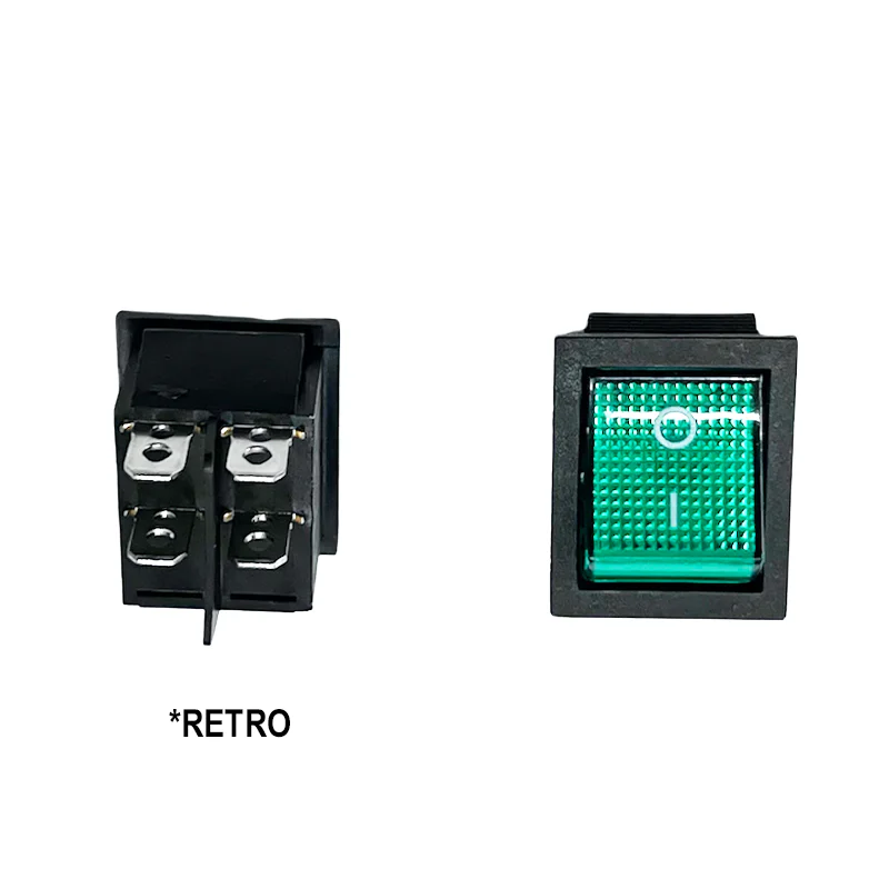 070241.00AV - INTERRUTTORE LUMINOSA 30X22 VERDE