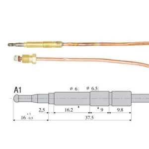 125032.00AV - TERMOCOPPIA .140CM LISCIA  &Oslash; 6 H.54 0.200.015 SIT
