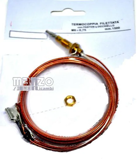 125454.00ME - TERMOCOPPIA FILETTATA CON FASTON +OC 150CM D6X075