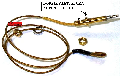 125704.00SM - TERMOCOPPIA CM. 60 D..5 H.42 ATTACCO FASTON