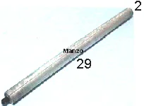 140051.00OC - ANODO MAGNESIO FILETTO  &Oslash; 8MM. 290MM