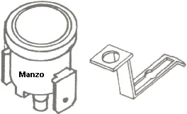181801.00MM - TERMOSTATO FERRO 165FISSO CON RIPRISTINO