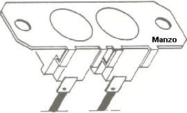 181805.00MM - TERMOSTATO FERRO DOPPIO FISSO 501