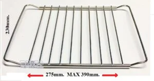 354999.00AV - GRIGLIA FORNETTO REGOLABILE 230X275 A 390