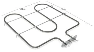 451998.00LO - RESISTENZA FORNO INFERIORE 1650W 375X312