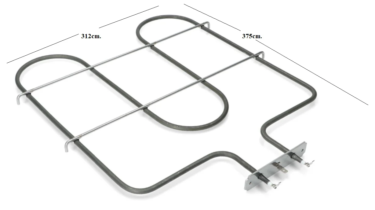 451998.00LO - RESISTENZA FORNO INFERIORE 1650W 375X312