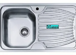LAVELLO RADAR 86X50 1 VASCA .APPOGGIO A DX 3'