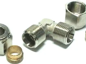 RACCORDO ANGOLO M/M D.10MM. C/BICONO