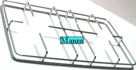 GRIGLIA 2 FUOCHI 405X250 DOPPIO FILO EL