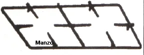 GRIGLIA 2 FUOCHI 485X235 ORIGINALE