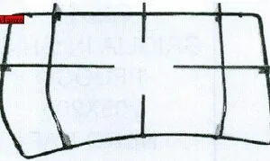 GRIGLIA 1 FUOCO TRIPA CORONA 435X250/265