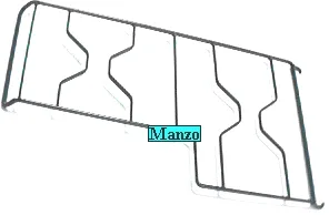 GRIGLIA 2 FUOCHI 490X290 DX