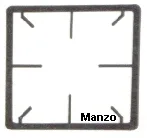 GRIGLIA 1 FUOCO 230X210 GHISA