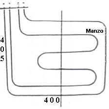 RESISTENZA FORNO DOPPIA 1400+1400W ORDINARE