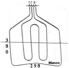 RESISTENZA FORNO DOPPIA 1100+1500W ORDINARE