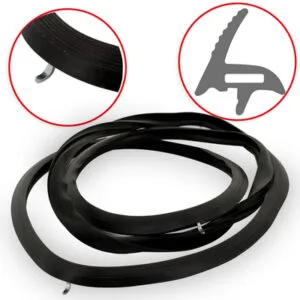 GUARNIZIONE VETRO FORNO 310X430 4 LATI GANCI SU