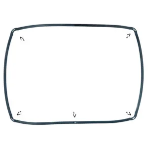 GUARNIZIONE PORTA FORNO 4 GANCI + 1 CENTRALE 330X450
