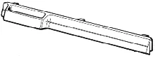 MANIGLIA FORNO 521MM.