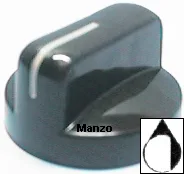 MANOPOLA D.7MM. D+M-1 MM. GAS