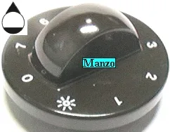 MANOPOLA D.6MM. A+M+10 MM.FORNO 7PS