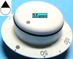 MANOPOLA D.6MM. B+M+16 MM.FORNO0-200