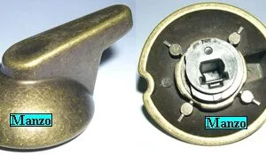 MANOPOLA D. 6MM. D+M+5MM. DORATA