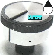 MANOPOLA D.6MM. B+M+13 MM.ELETTR.0-6