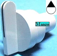 MANOPOLA D.6MM. B+M+31 MM.FORNO