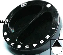 MANOPOLA D.6MM. B+M+17 MM.GRILL/0-10