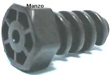 PIEDINO PER FRIGO DI PLASTICA
