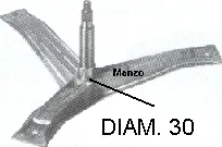 SUPPORTO CESTO ASSE D. 30