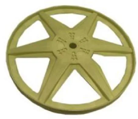 PULEGGIA CESTO DM.280 - FORO DM.15 PLASTICA