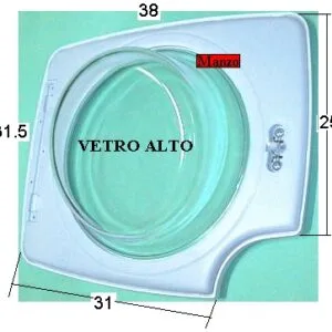 OBLO'COMPLETO VETRO D.265MM.