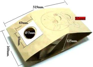 242999.00AV - SACCHETTI CARTA N 5 X ASPPIRAPOLVERE CON CARRELLO 160X320