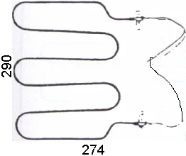352995.00AV - RESISTENZA BISTECCHIERA 1550W