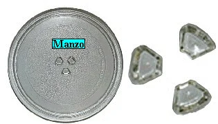 354252.00LG - PIATTO VETRO MICROONDE  &Oslash; 284MM.