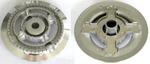 416460.00LO - BRUCIATORE TRIPLA CORONA 2FORI  &Oslash; 132/64 (CAPPELLOTTO 400615)