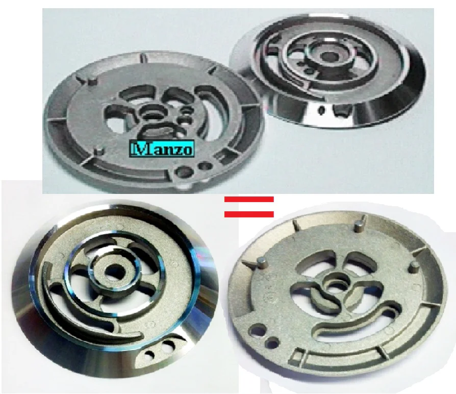 417839.00SM - BRUCIATORE TRIPLA CORONA 2 FORI  &Oslash; 124/40 (SPARTIFIAMMA 407829+407831)