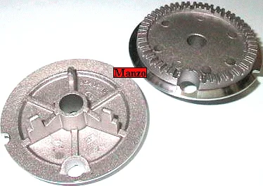 418728.03ZA - BRUCIATORE MEDIO 2FORI 1/2BORDO 3 PIEDINI  &Oslash; 63 (CAPPELLOTTO 409661)