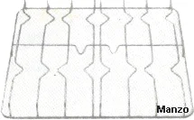 421207.12ME - GRIGLIA 4 FUOCHI 518X538