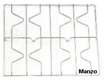 421764.12EL - GRIGLIA 4 FUOCHI 377X424
