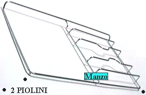 421778.12EL - GRIGLIA 1 FUOCO + 1 462X261