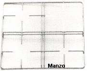 422105.12GF - GRIGLIA 3 FUOCHI 505X540